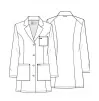 Women's medium coat CKE452 White