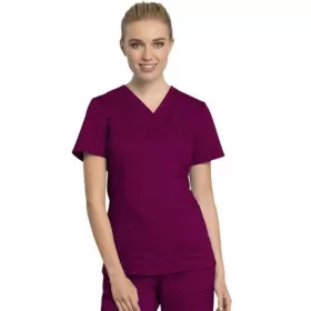 Cherokee WWE775AB women's scrub top, Wine