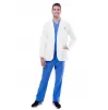 Unisex Midriff Lab Coat 805 White