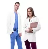 Unisex Midriff Lab Coat 805 White