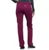 Mid Rise Slim Straight Drawstring Pant WWE4203 in Wine