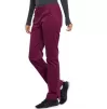 Mid Rise Slim Straight Drawstring Pant WWE4203 in Wine