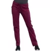 Mid Rise Slim Straight Drawstring Pant WWE4203 in Wine