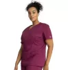 Mock Wrap Top WWE4728 in Wine