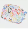 ADRIANA Surgical Cap, white with hearts