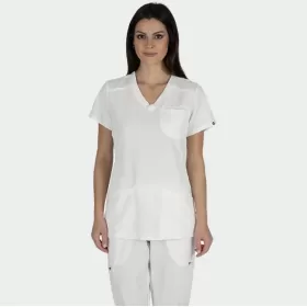 Scrub top JULIA, White