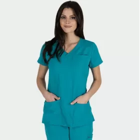 Scrub top JULIA, Teal