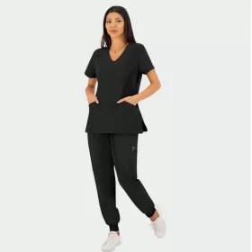 Scrub top JUSTINA, Black